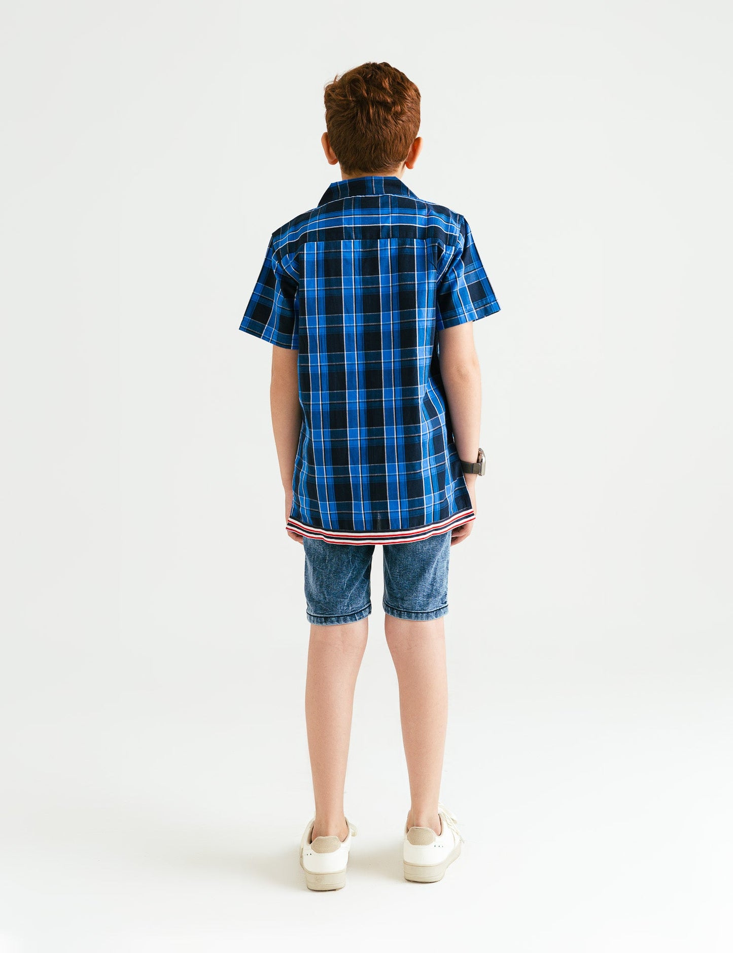 NOTCH COLLAR BUTTON FRONT SHIRT