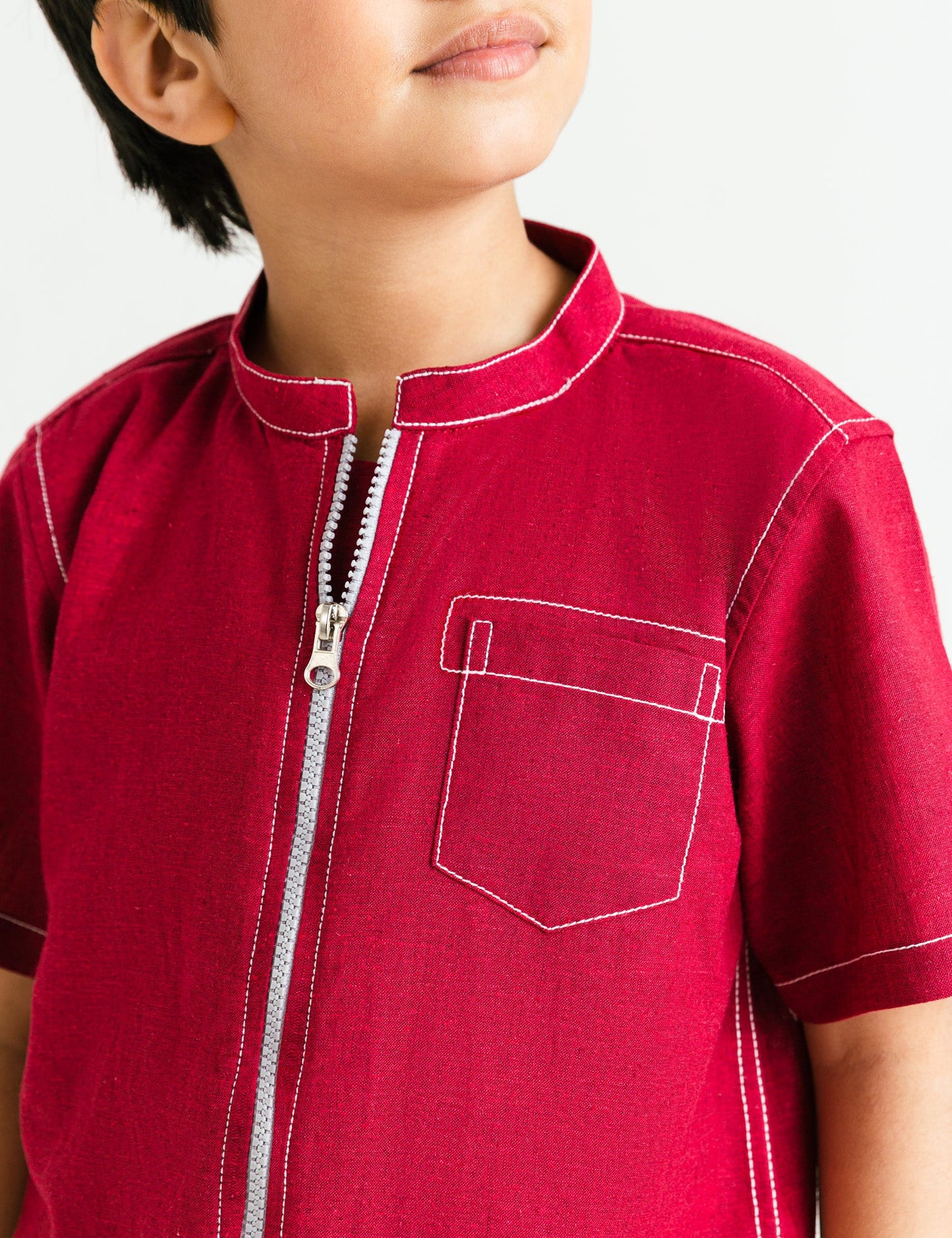 ZIPPER FRONT SHIRT