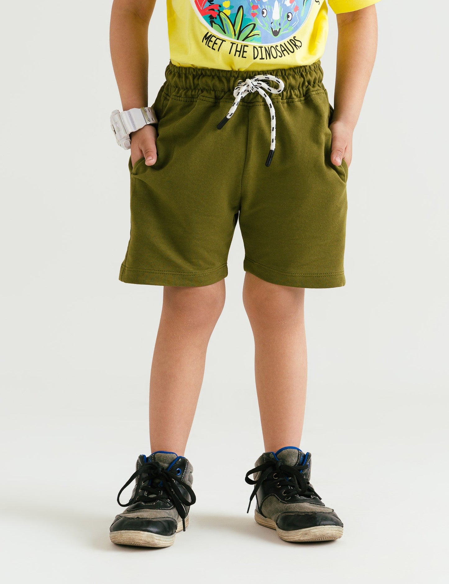 PULL-ON KNIT SHORTS