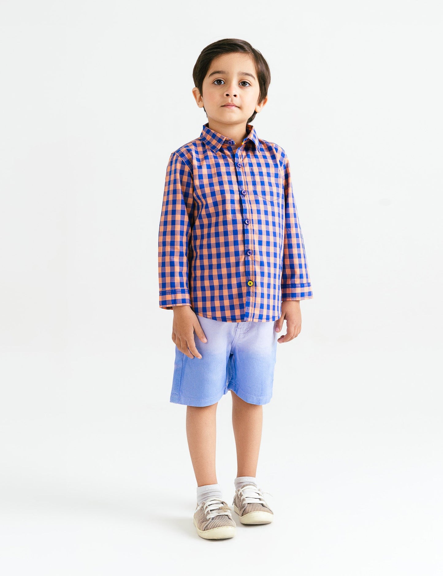 YARN DYED BUTTON DOWN SHIRT