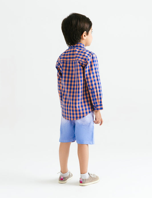 YARN DYED BUTTON DOWN SHIRT