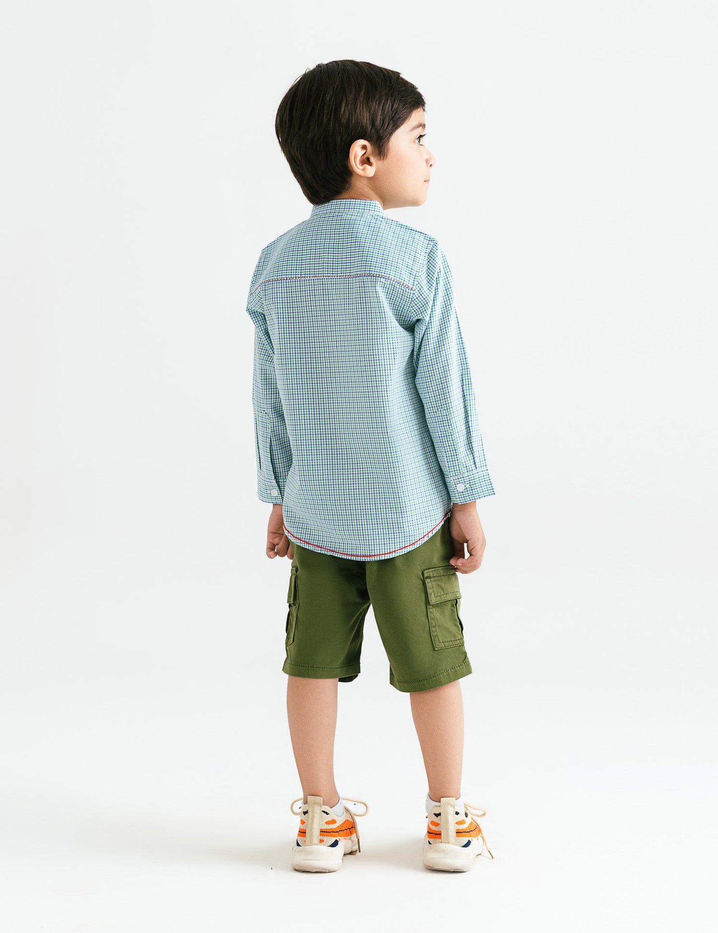 HALF HIDDEN PLACKET SHIRT