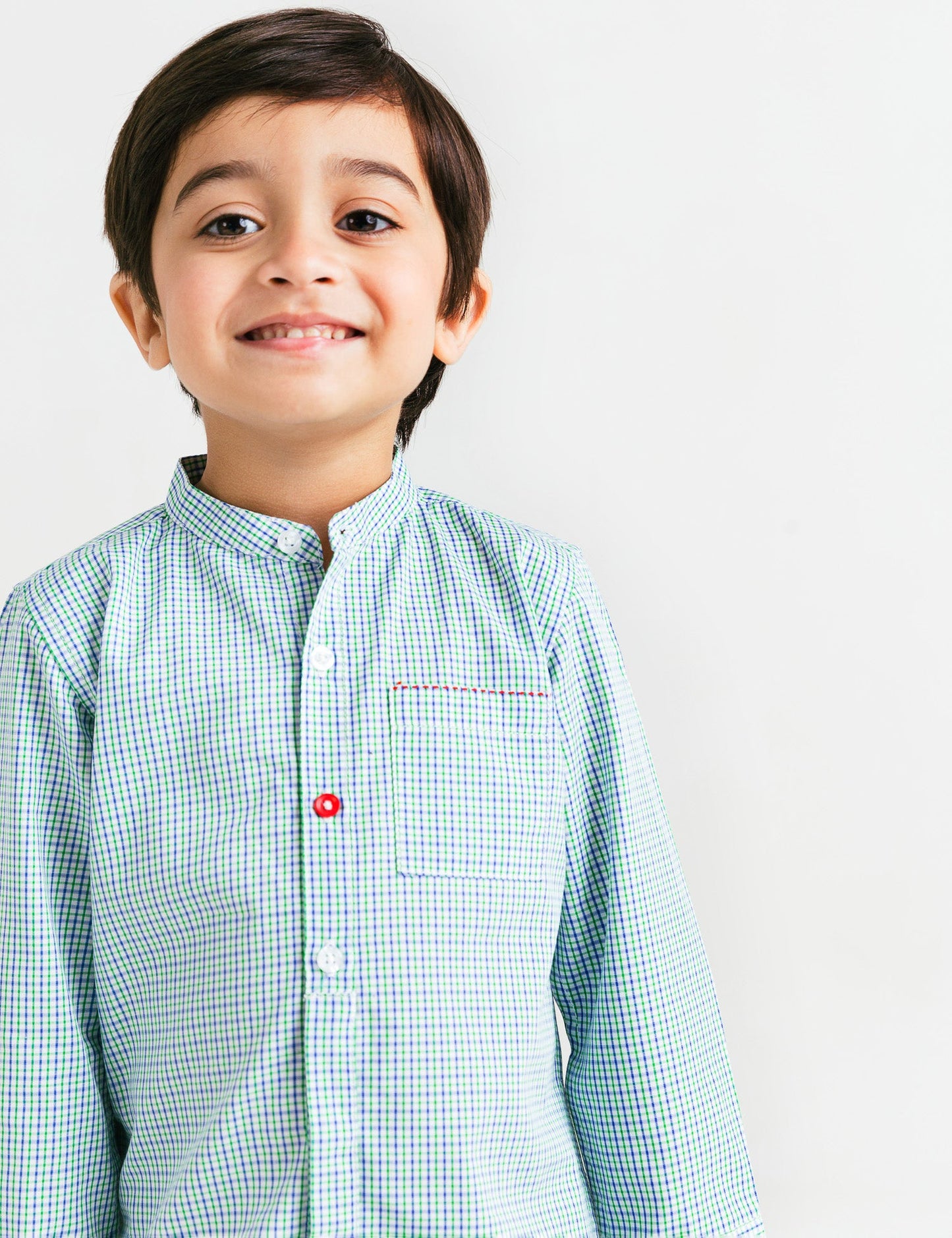 HALF HIDDEN PLACKET SHIRT