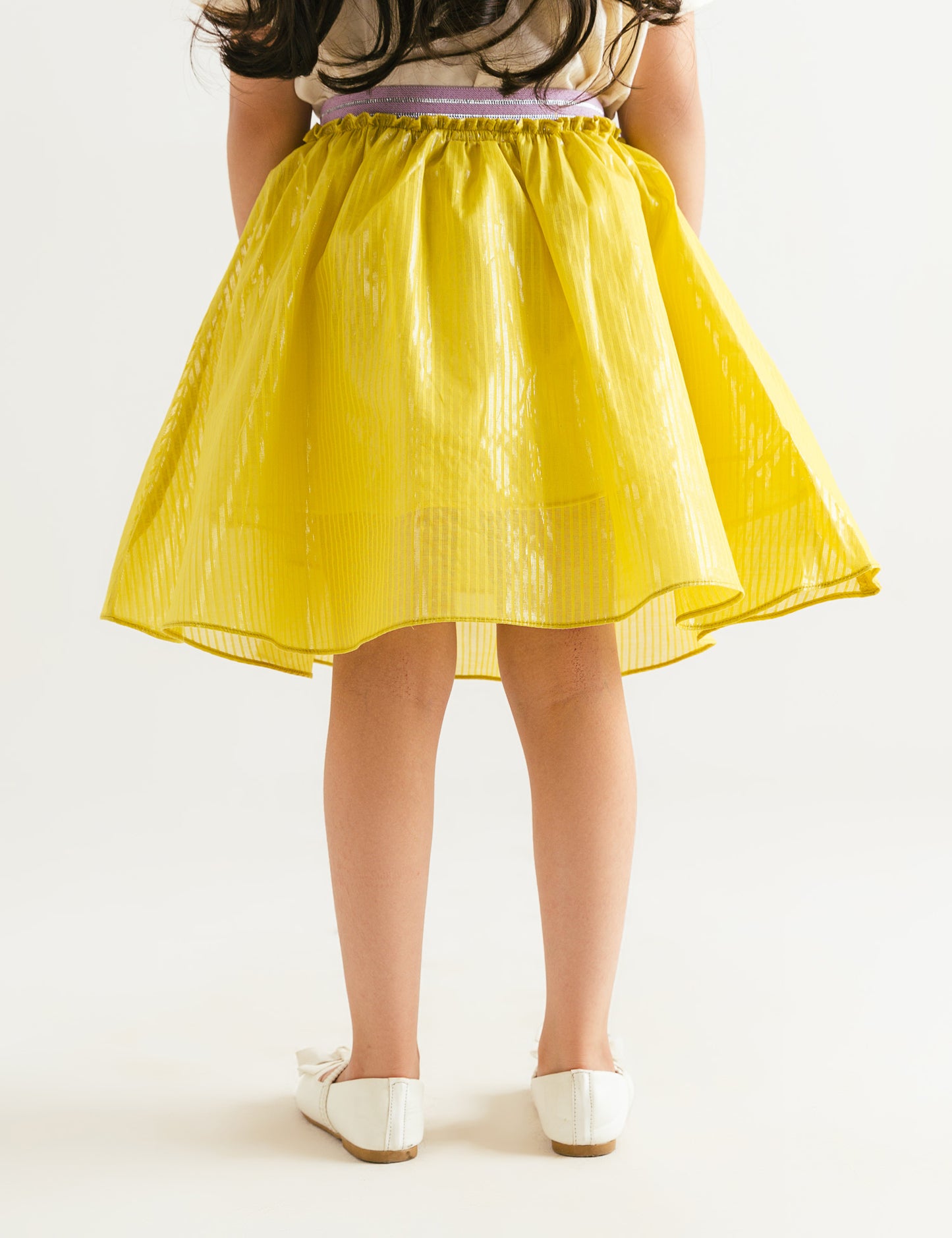 LUREX ELASTICATED WAISTBAND SKIRT