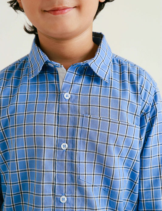 STYLISED BUTTON DOWN CHECK SHIRT