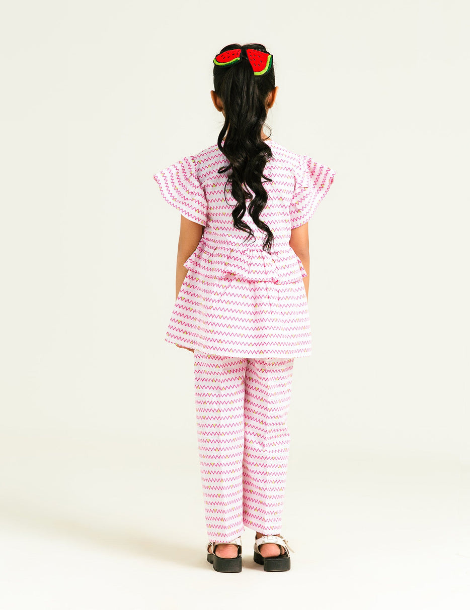 PEPLUM WOVEN TOP