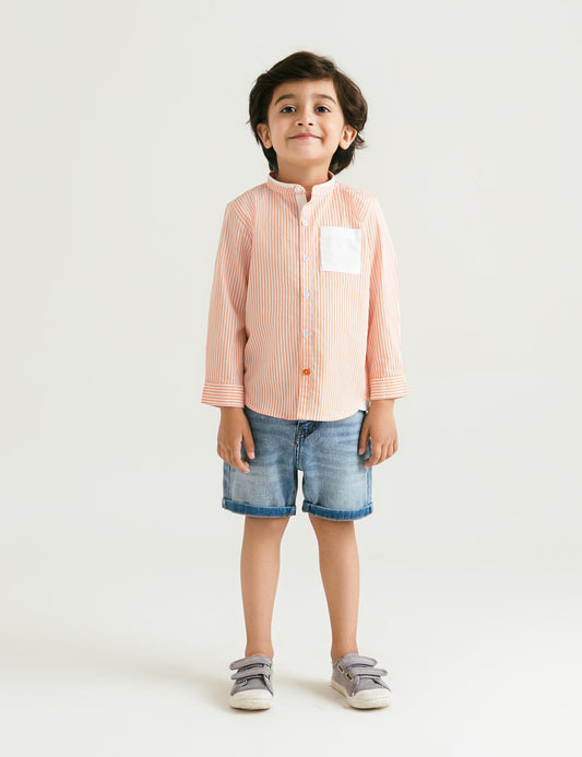 PLAIN POCKET SHIRT