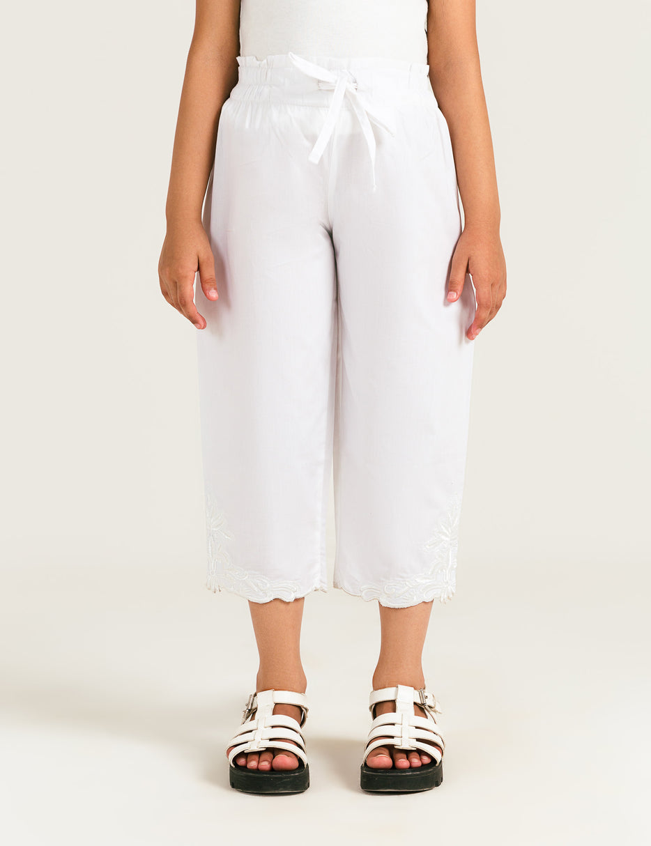 WIDE LEG PLEATED PANTS