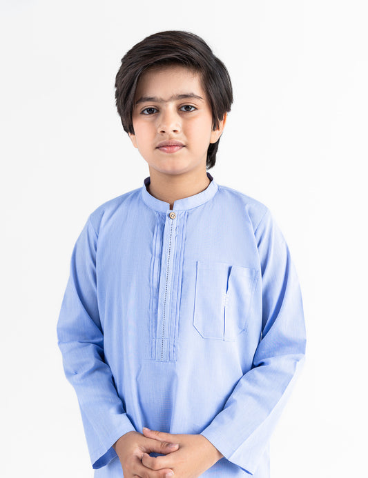 2 PIECE STYLISED CHAMBRAY SUIT