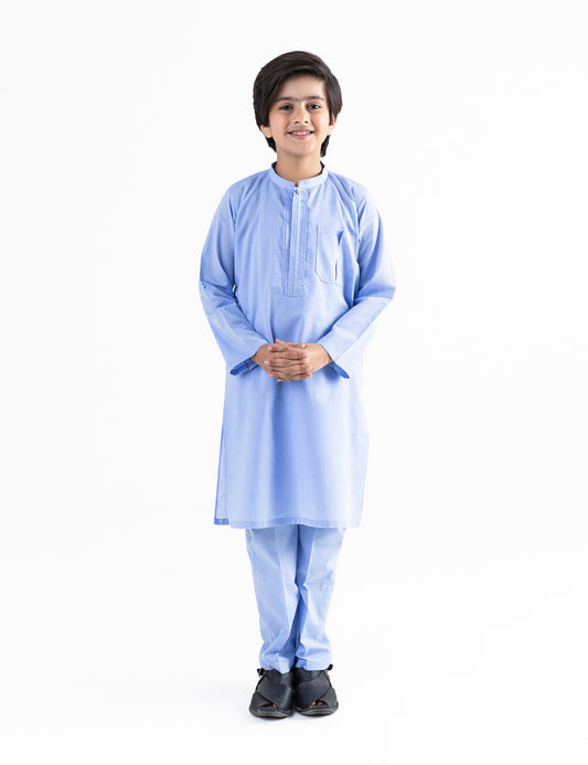 2 PIECE STYLISED CHAMBRAY SUIT