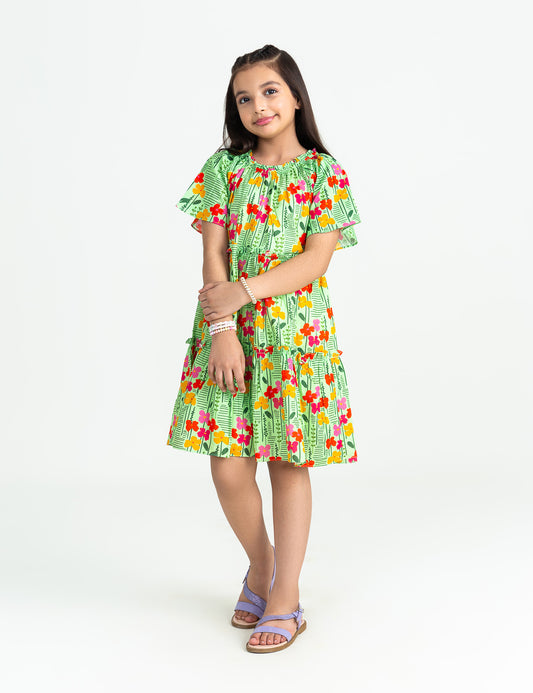 FLORAL PRINTED DRESS