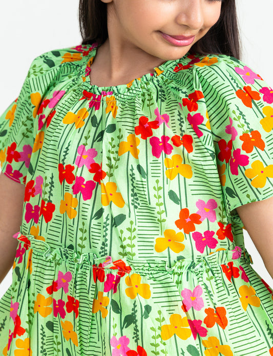 FLORAL PRINTED DRESS