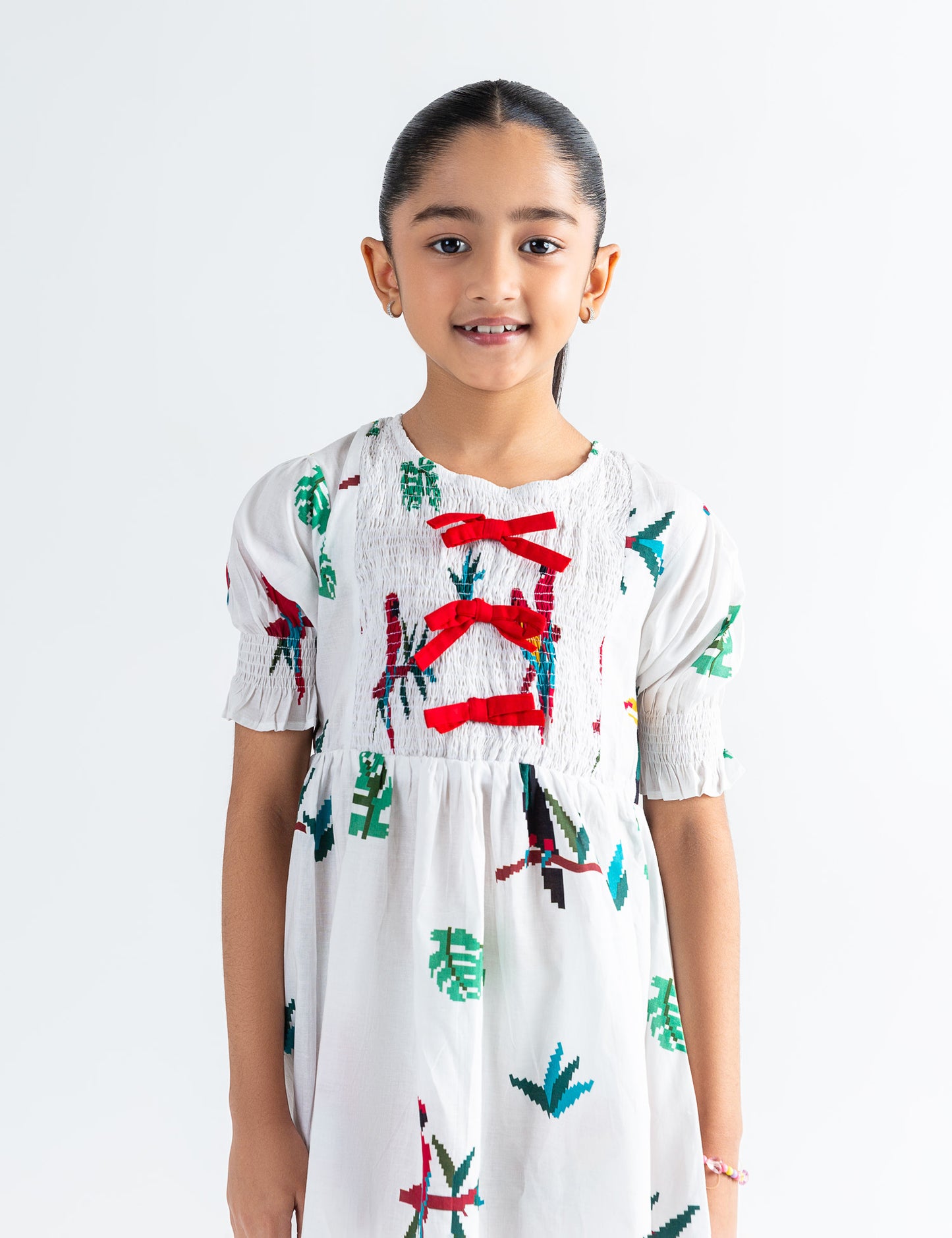 TROPICAL PARROT PRINT DRESS