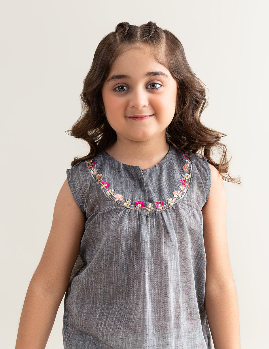 STYLISED EMBROIDERED TOP