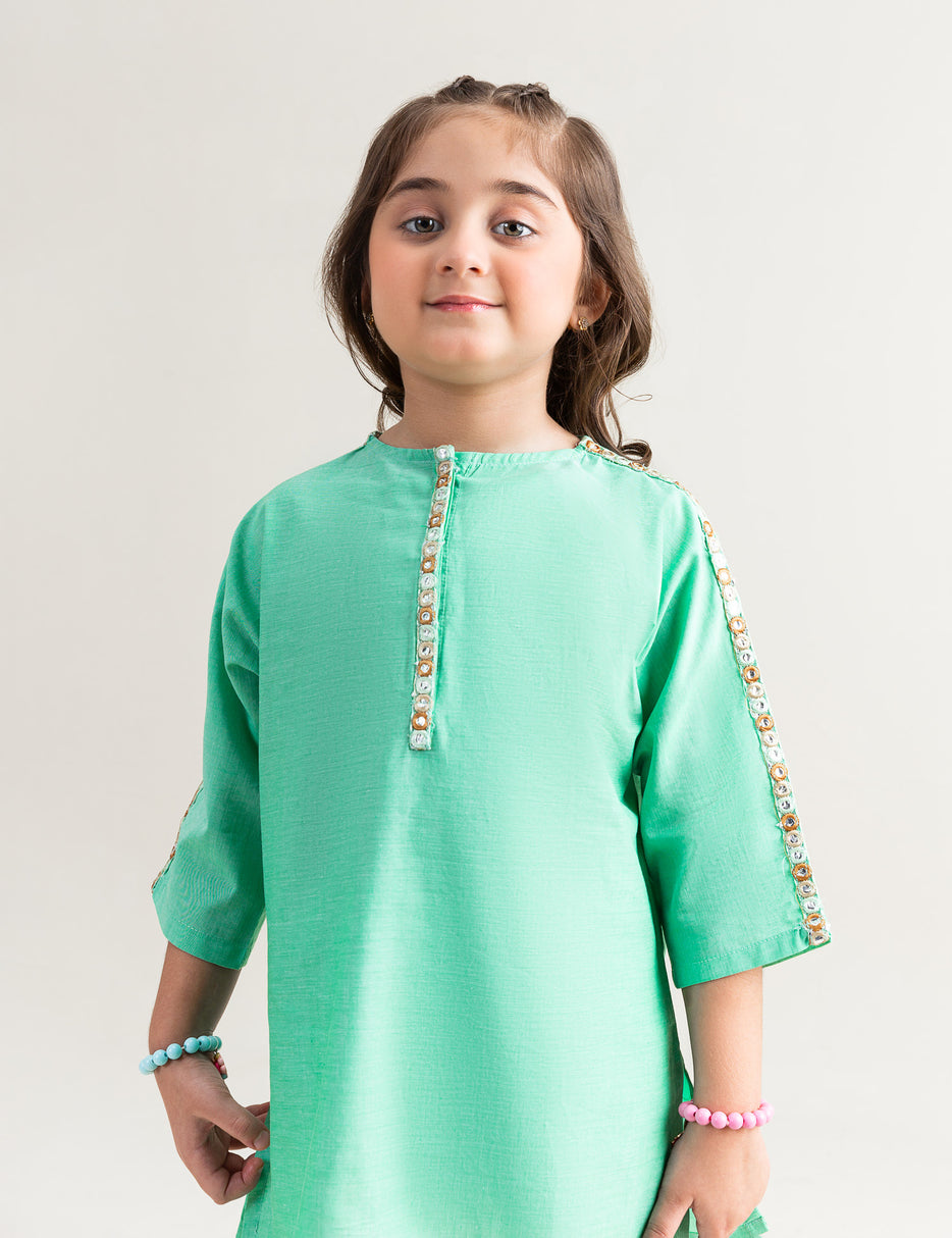 STYLISED SHEESHA EMB KURTA