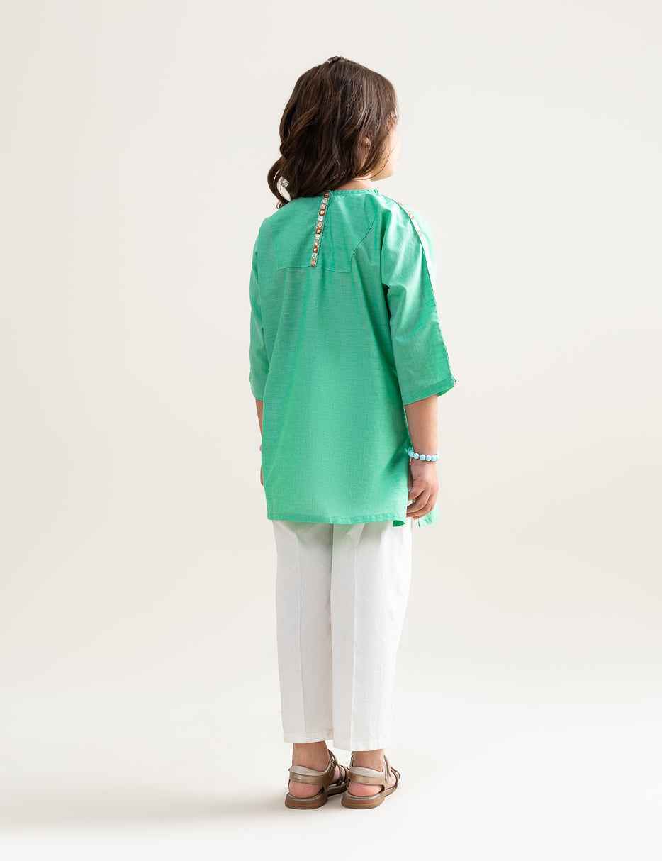 STYLISED SHEESHA EMB KURTA