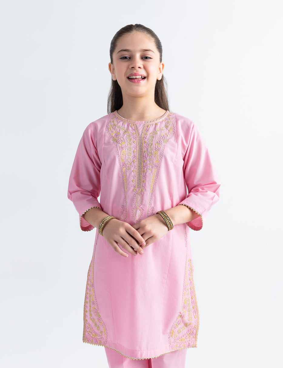2 PIECE PAILSLEY EMBROIDERED SUIT