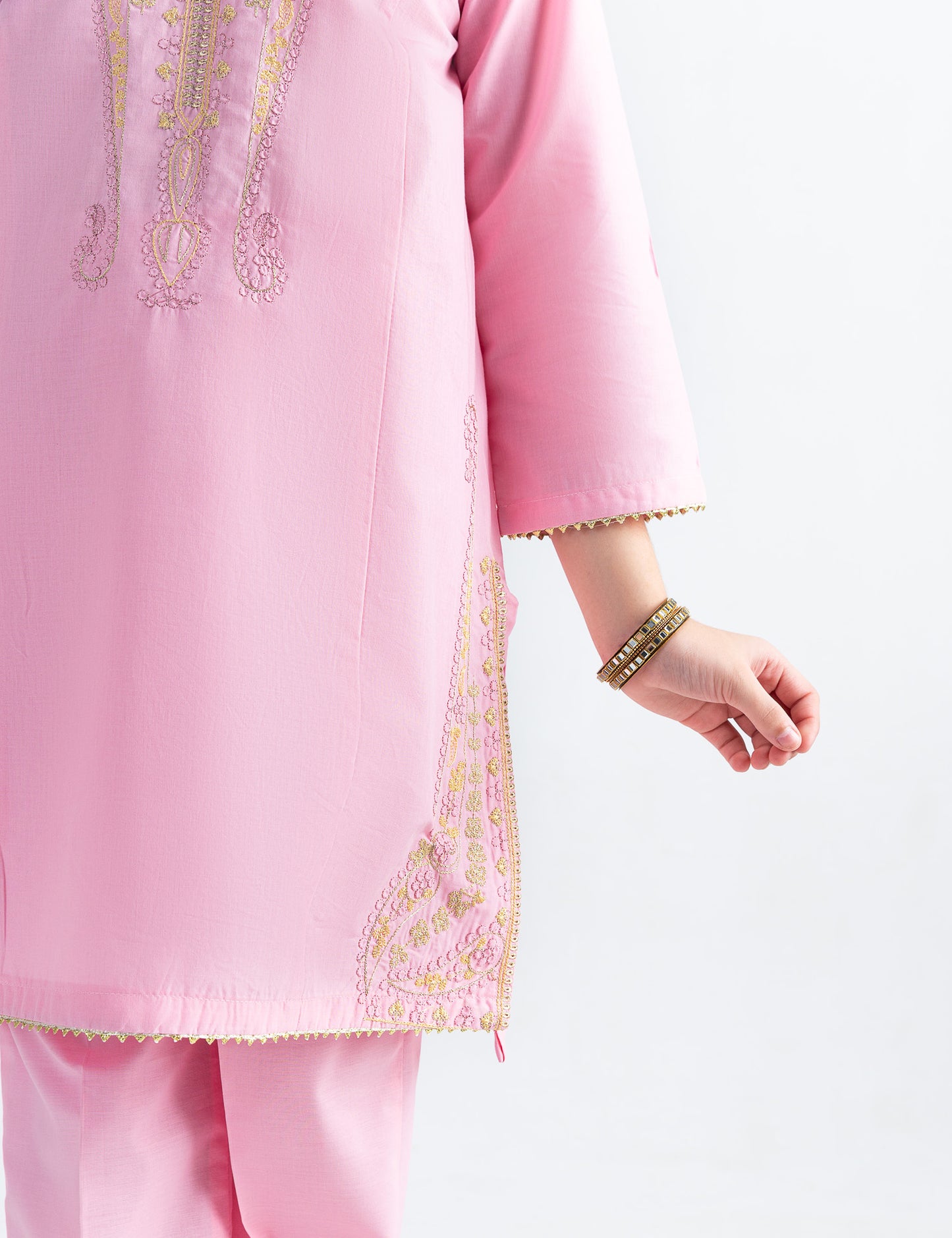 2 PIECE PAILSLEY EMBROIDERED SUIT