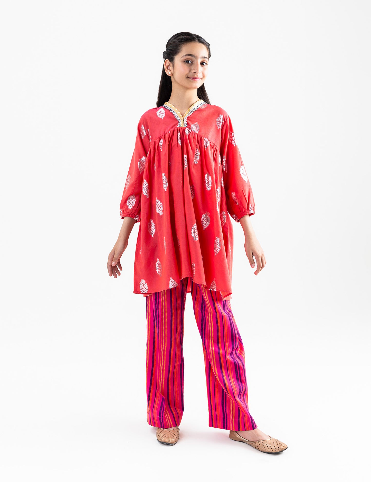 2 PIECE JACQUARD PEPLUM SUIT