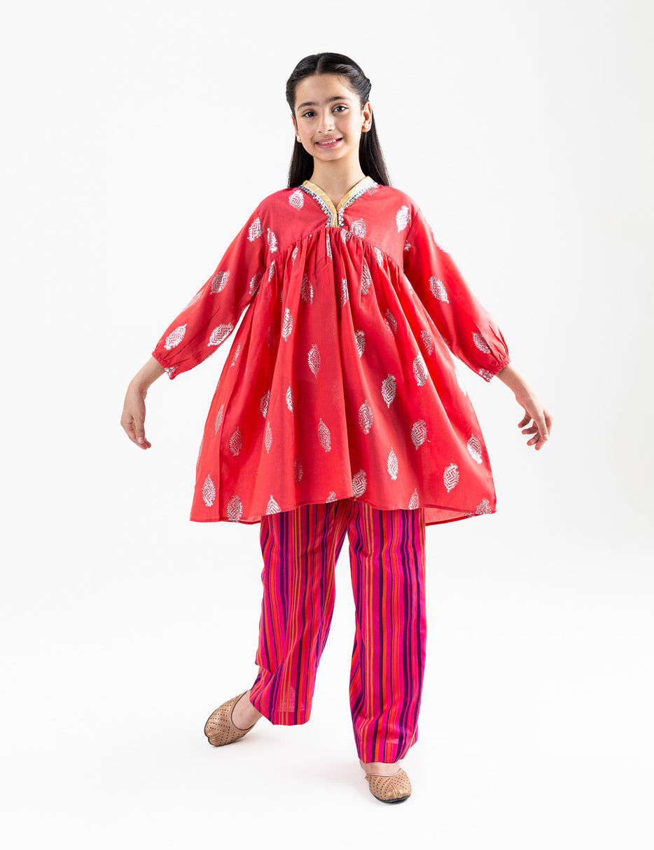 2 PIECE JACQUARD PEPLUM SUIT