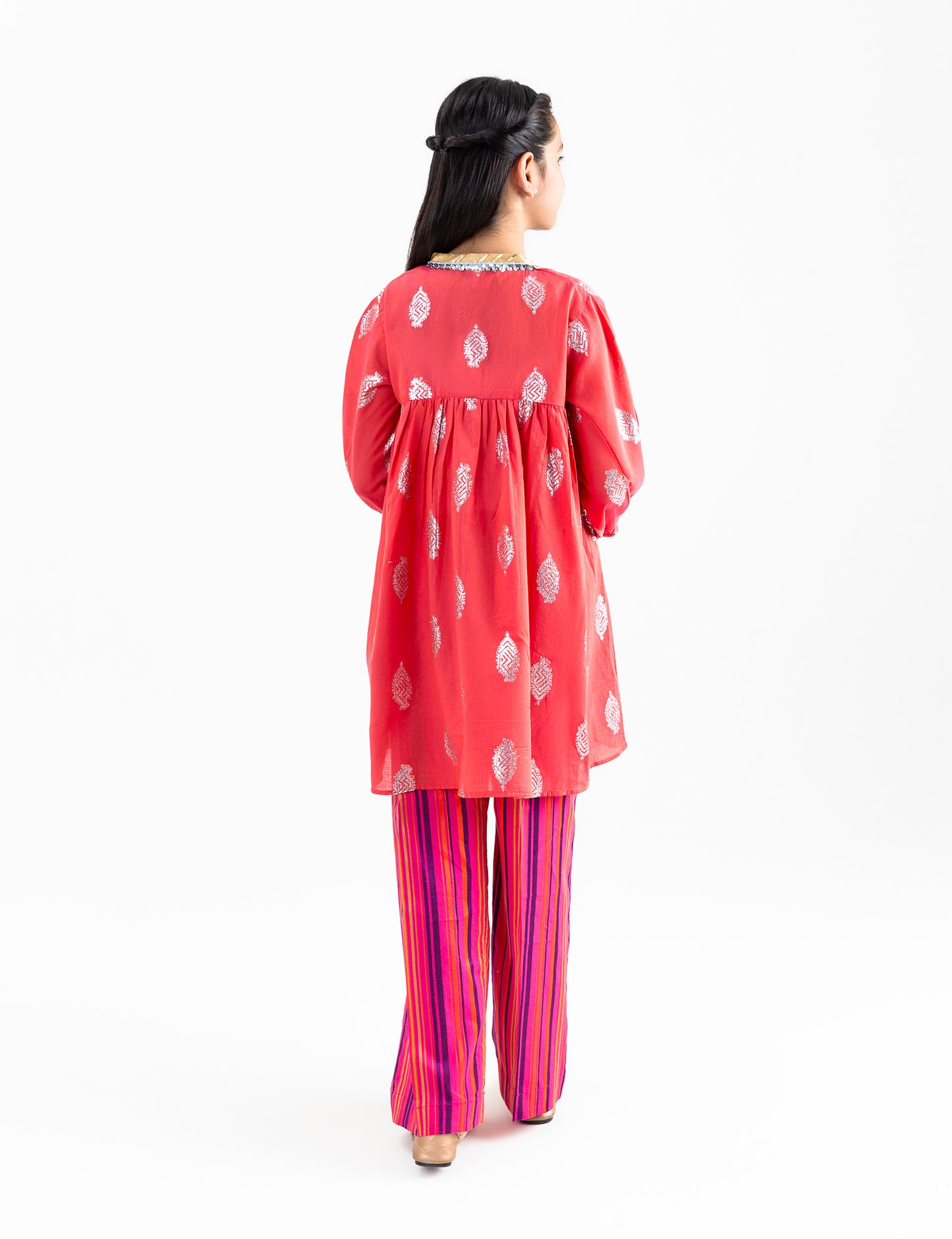 2 PIECE JACQUARD PEPLUM SUIT