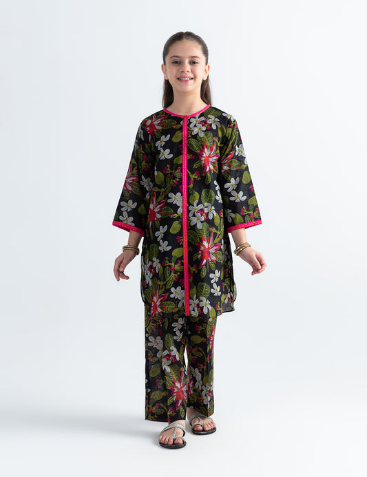 2 PIECE FLORAL PRINTED SUIT