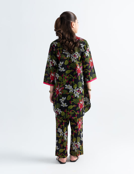 2 PIECE FLORAL PRINTED SUIT