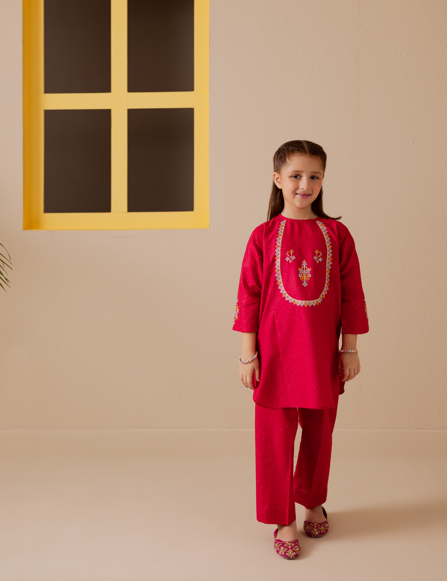 2 PIECE ETHNIC EMBROIDERED SUIT