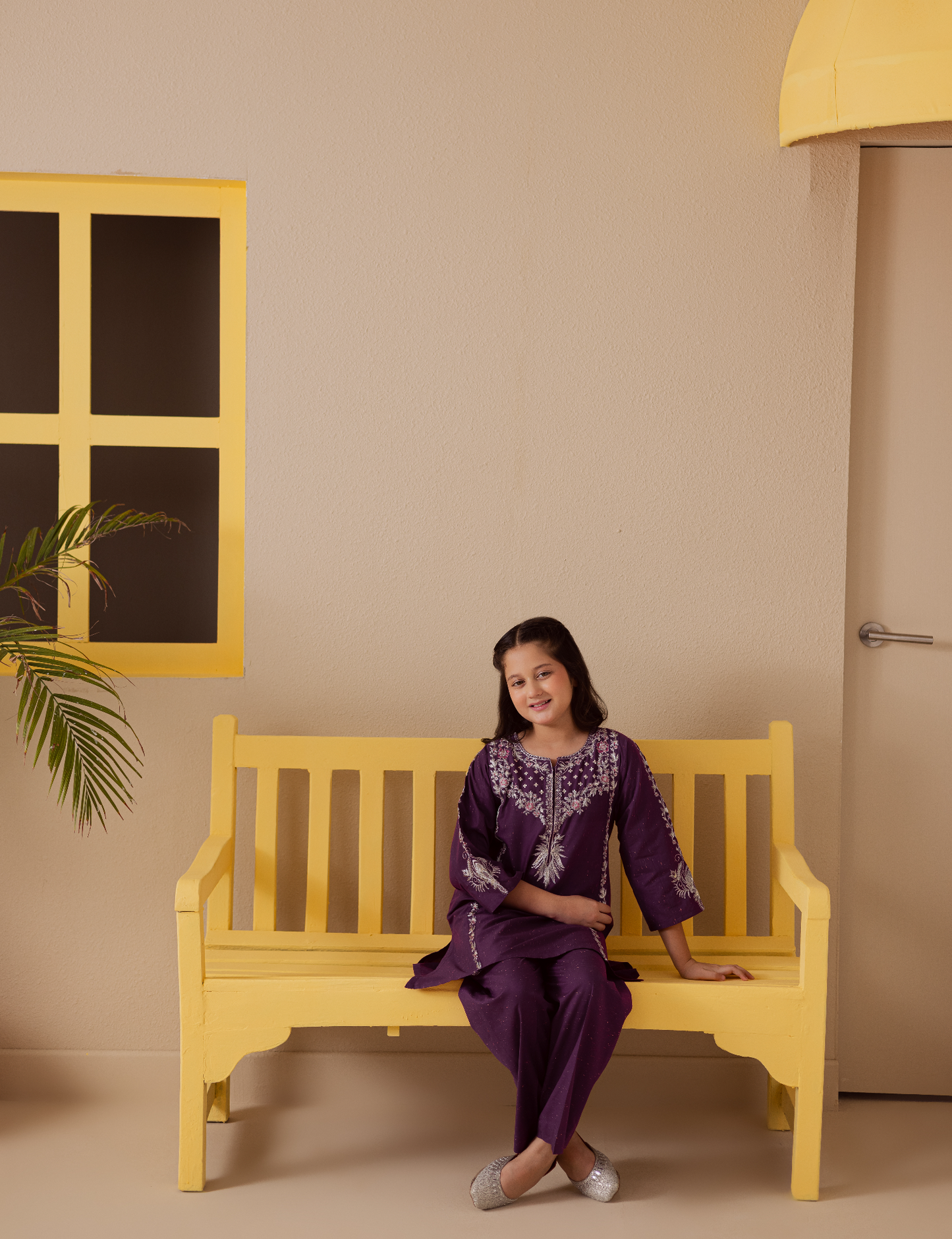 2 PIECE TILLA EMBROIDERED SUIT