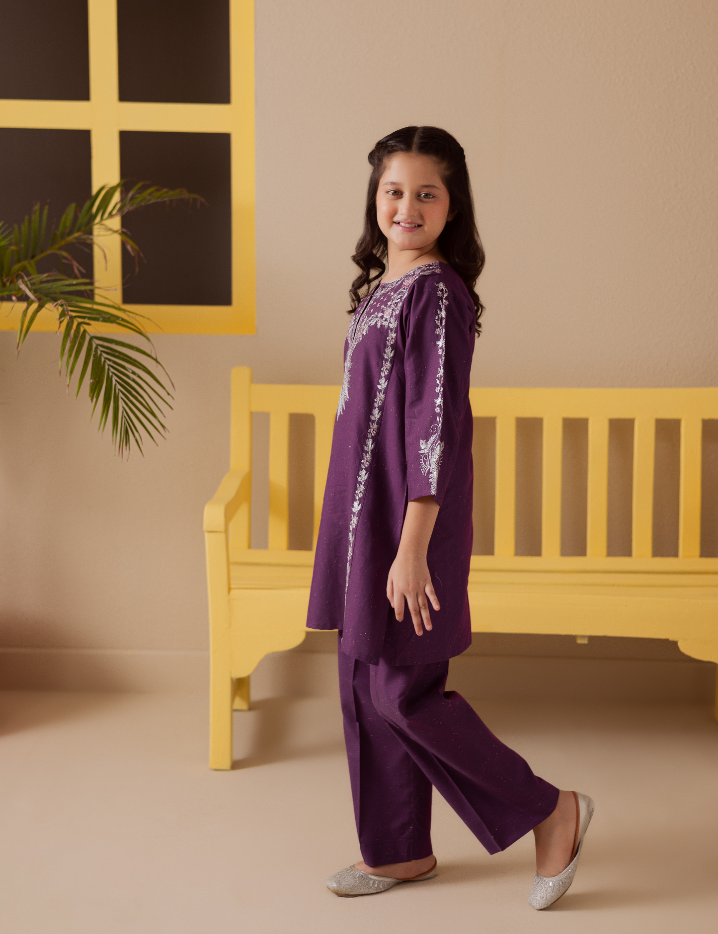 2 PIECE TILLA EMBROIDERED SUIT