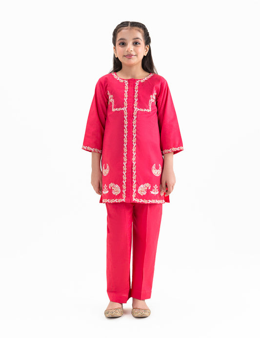 2 PIECE EMBROIDERED SUIT