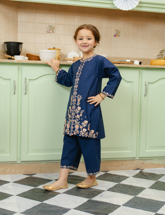 2 PIECE PAISELY EMBROIDERED SUIT