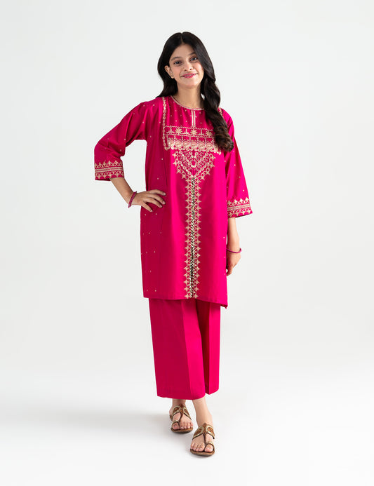2 PIECE ETHNIC SEQUIN EMBROIDERED SUIT