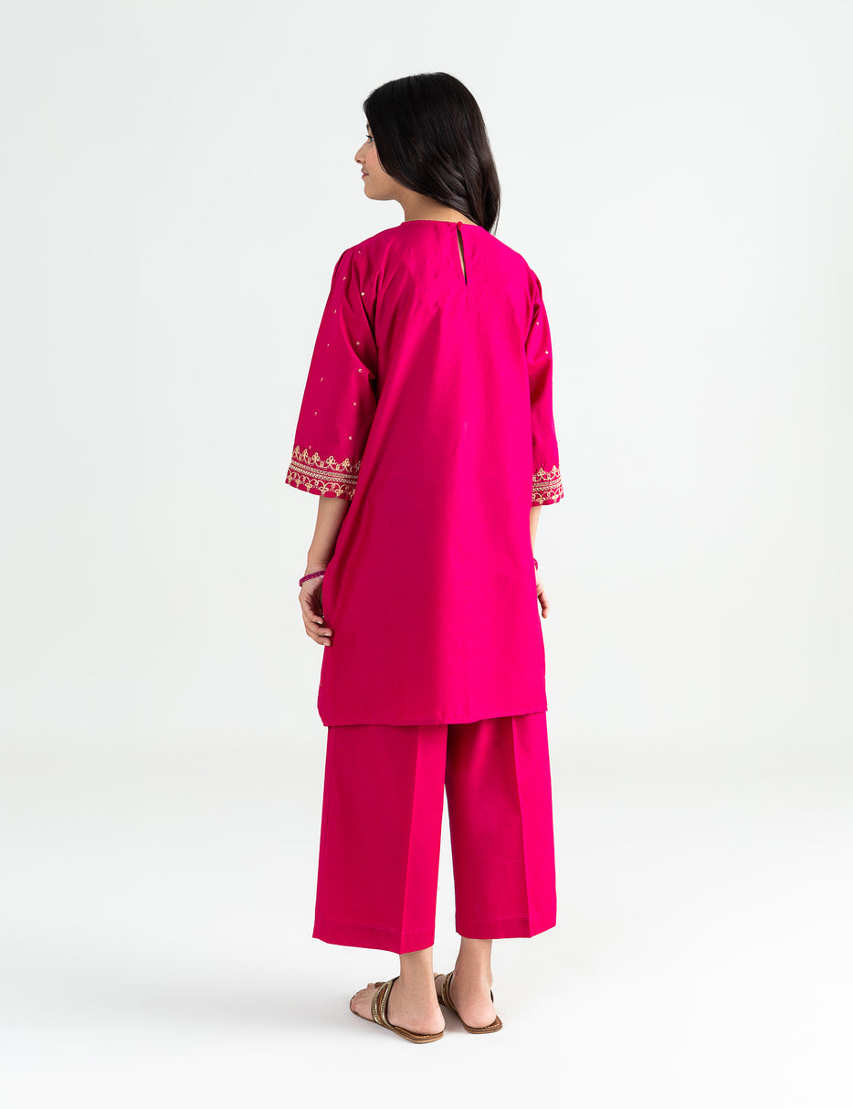 2 PIECE ETHNIC SEQUIN EMBROIDERED SUIT