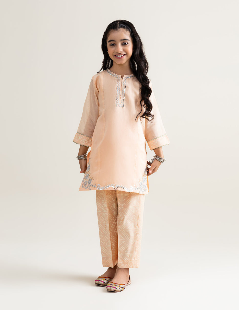 2 PIECE SEQUIN EMBROIDERED SUIT