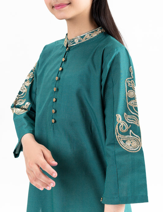 2 PIECE SEQUIN EMBROIDERED SUIT