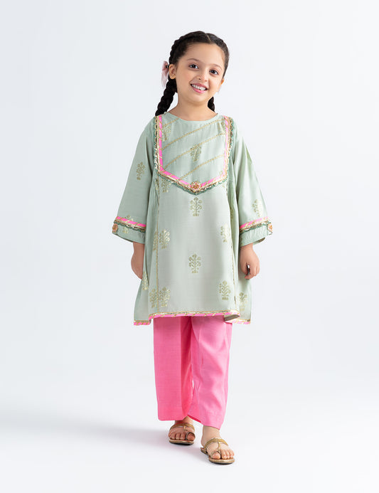 2 PIECE SEQUIN FLOWER SUIT