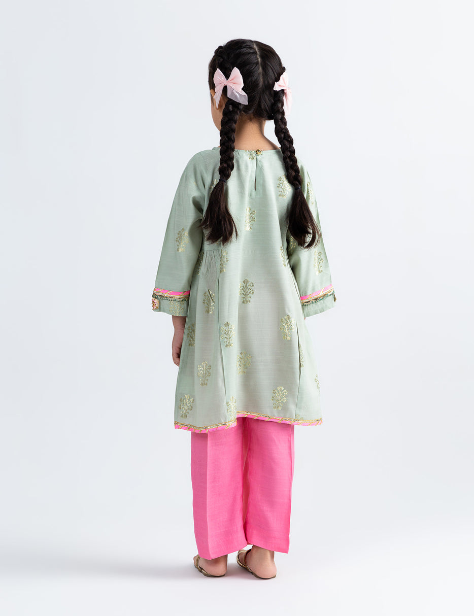 2 PIECE SEQUIN FLOWER SUIT