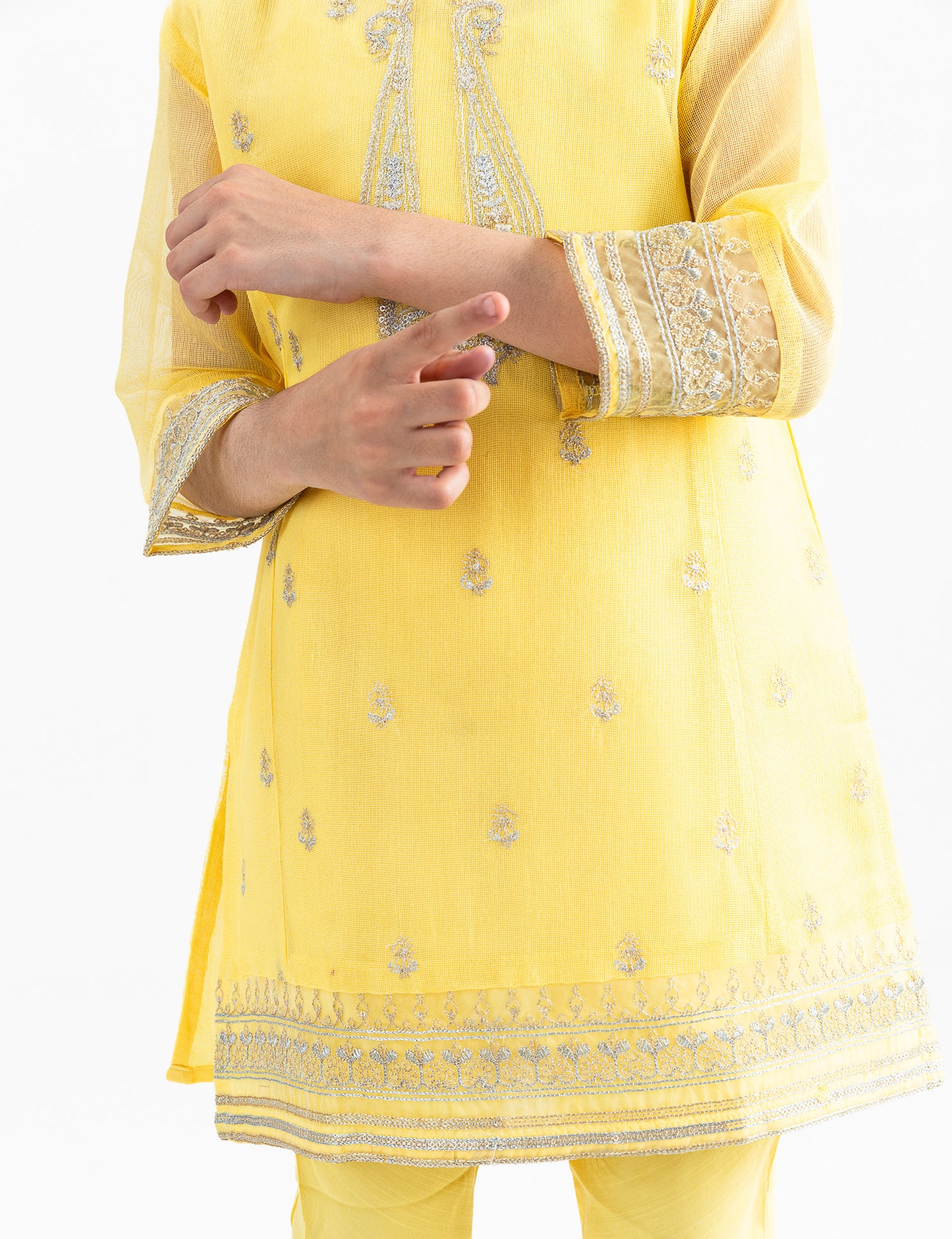 2 PIECE PAISLEY EMBROIDERED SUIT