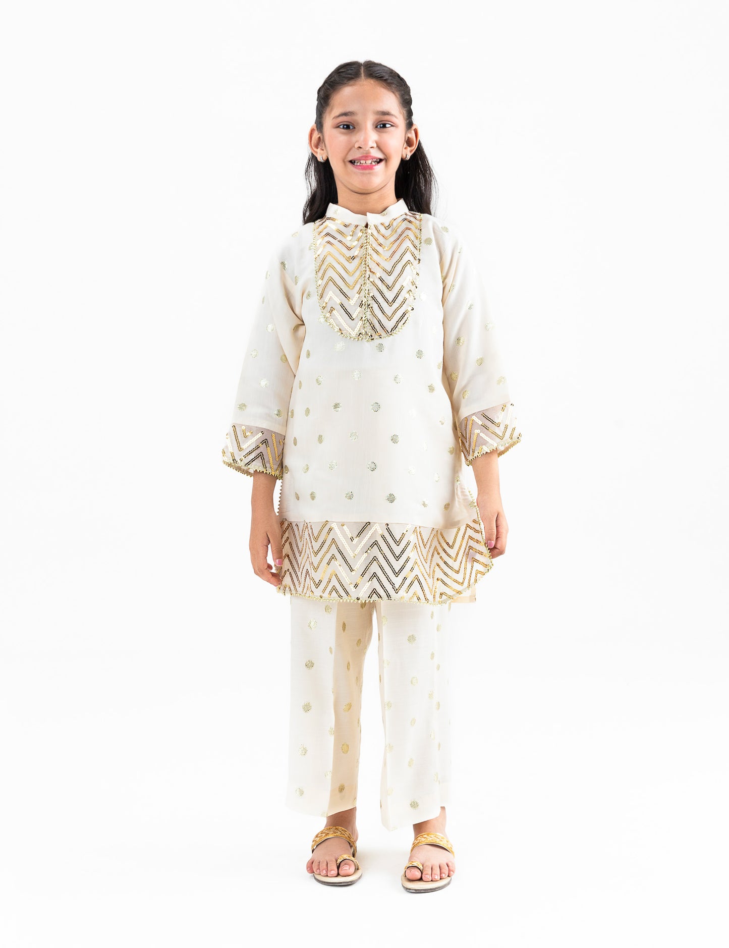 2 PIECE SEQUIN JACQUARD SUIT