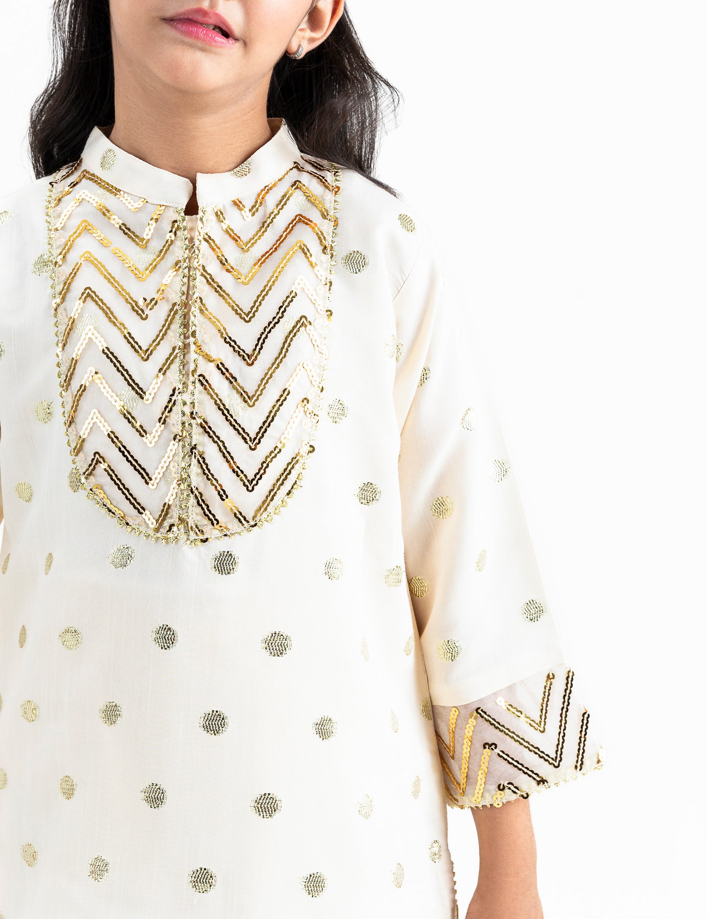 2 PIECE SEQUIN JACQUARD SUIT