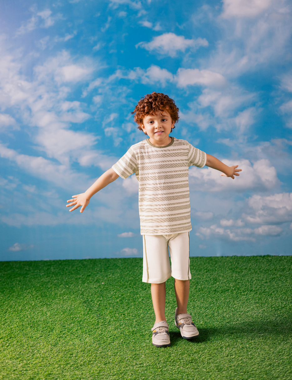 2 PIECE STRIPED SUIT