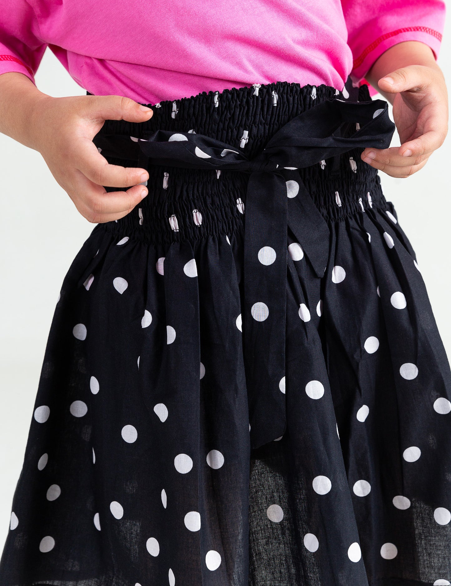 POLKA DOTS PRINTED SKIRT