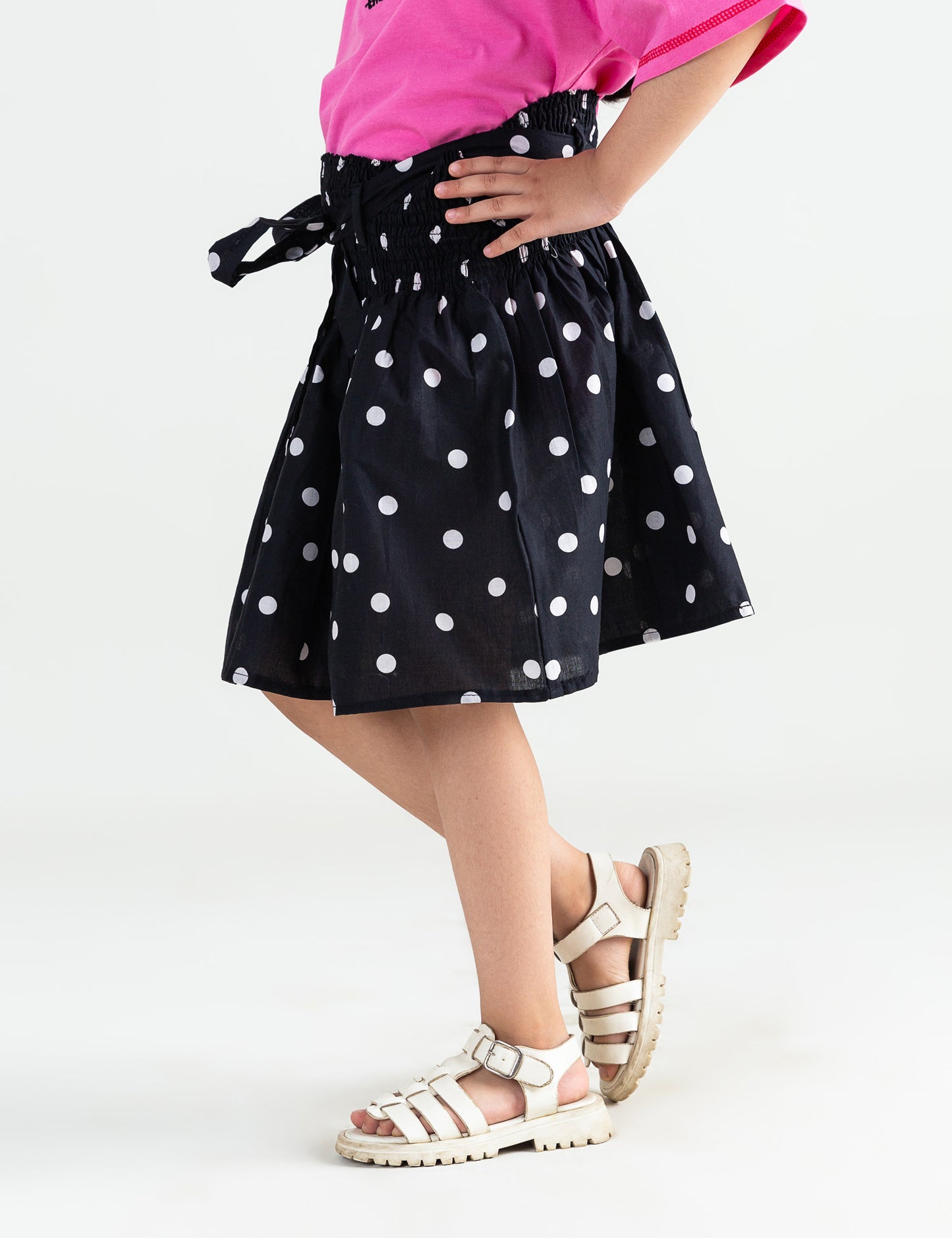 POLKA DOTS PRINTED SKIRT