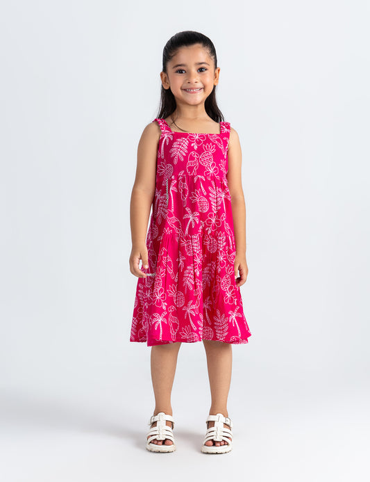 TROPICAL PRINTED DRESS