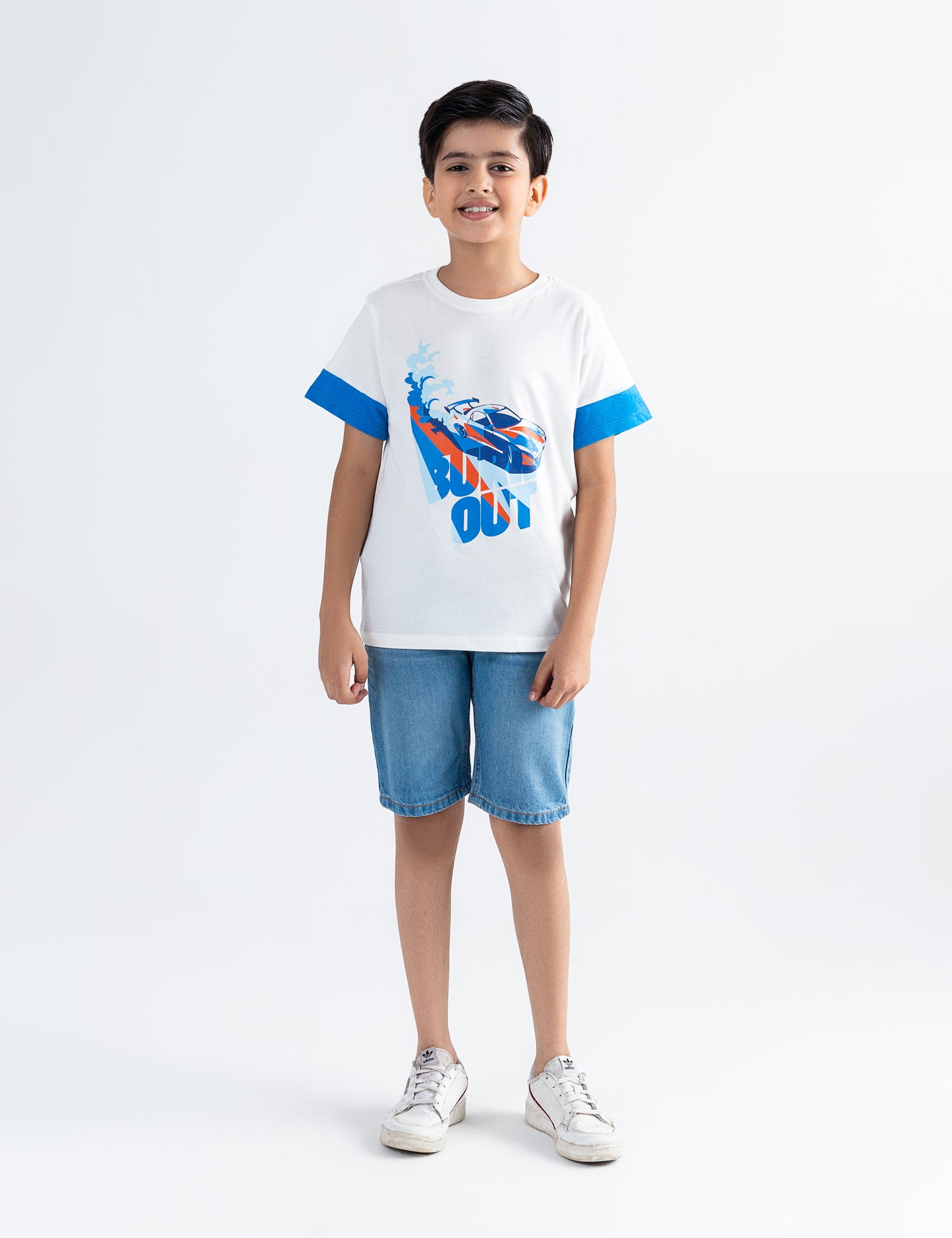 BURN OUT PRINTED T-SHIRT