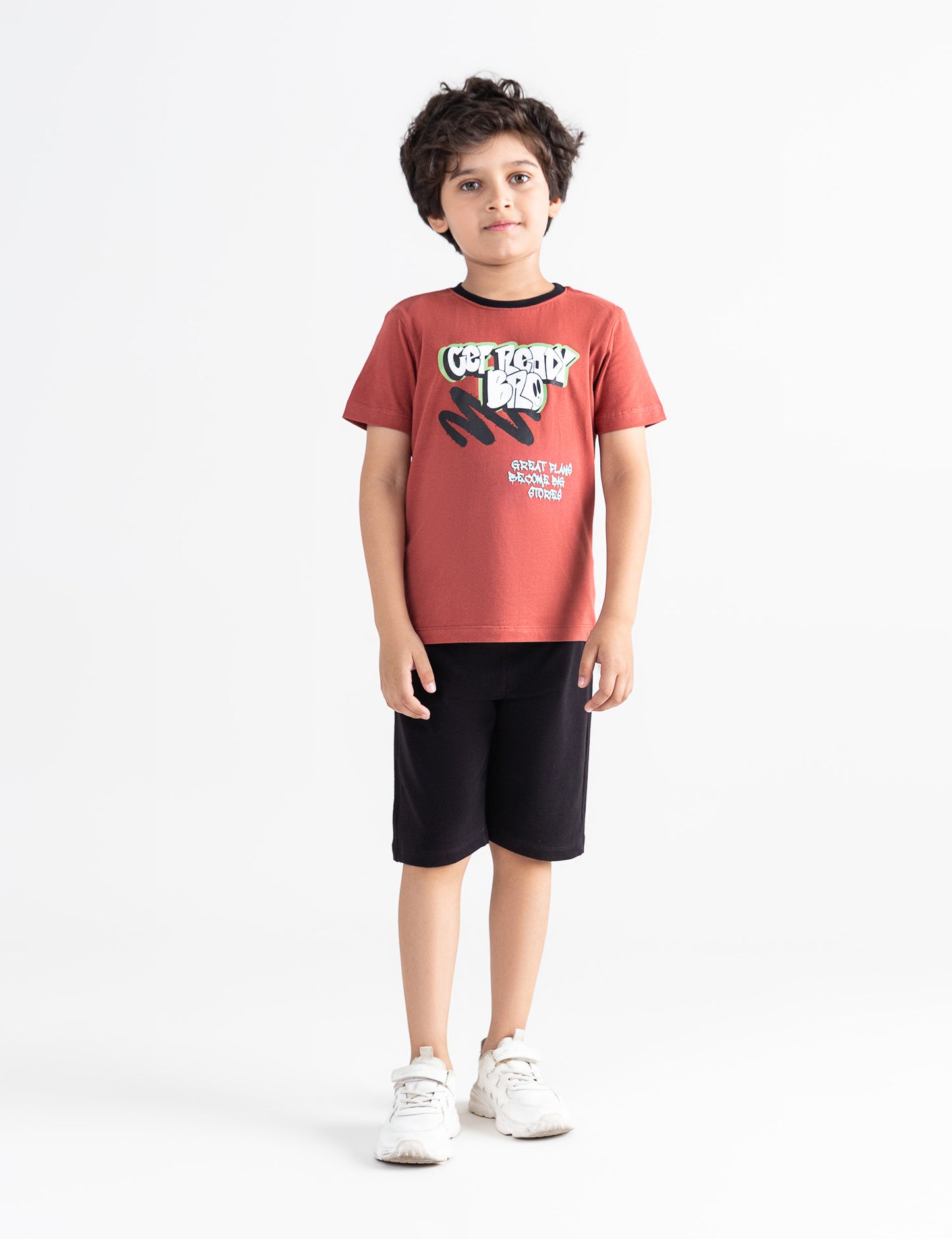 GET READY BRO PRINTED T-SHIRT
