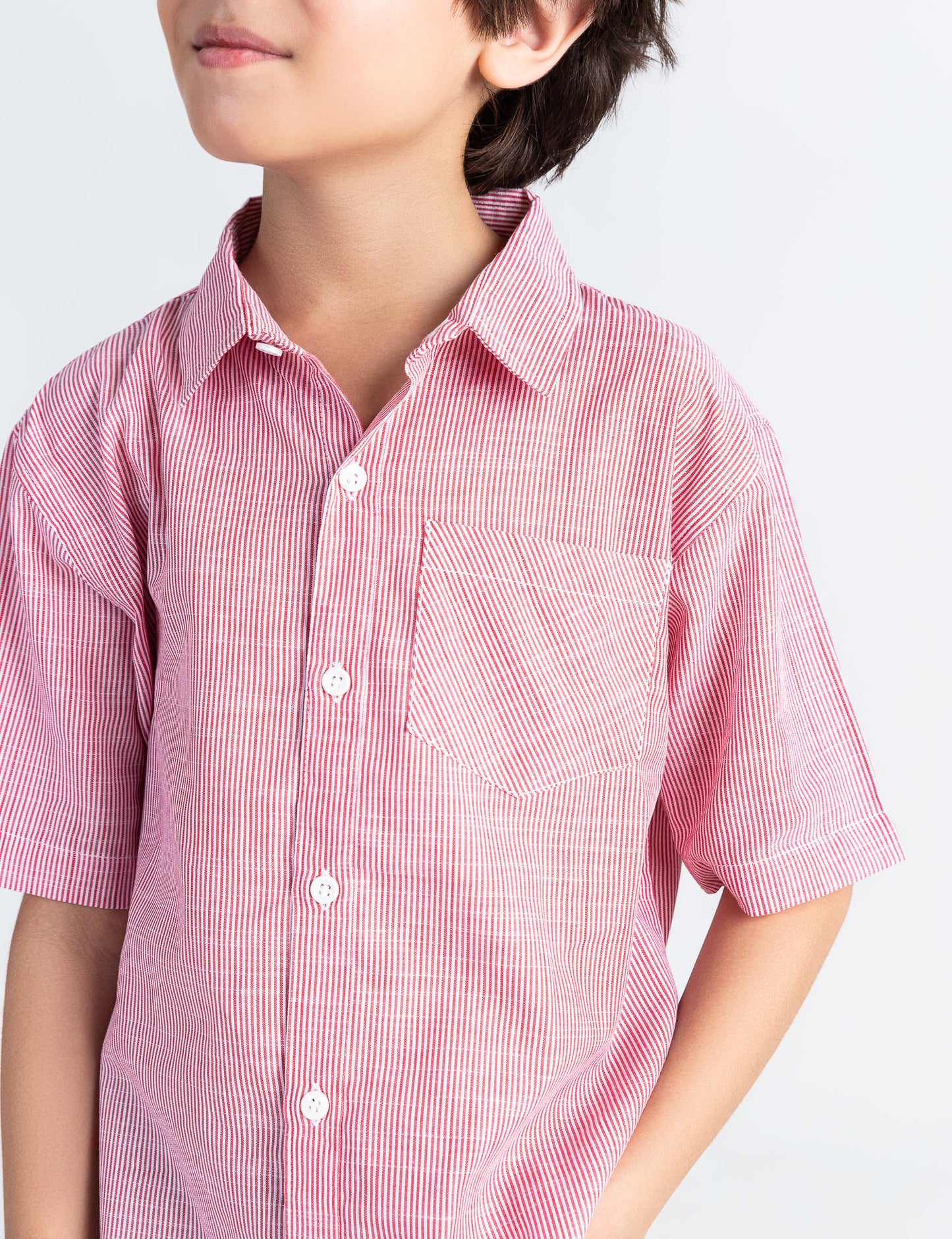 STRIPED BUTTON DOWN SHIRT