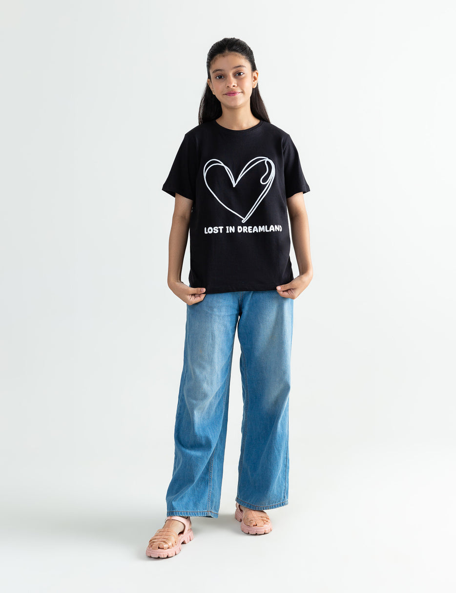 LOST IN DREAM LAND PRINTED T-SHIRT
