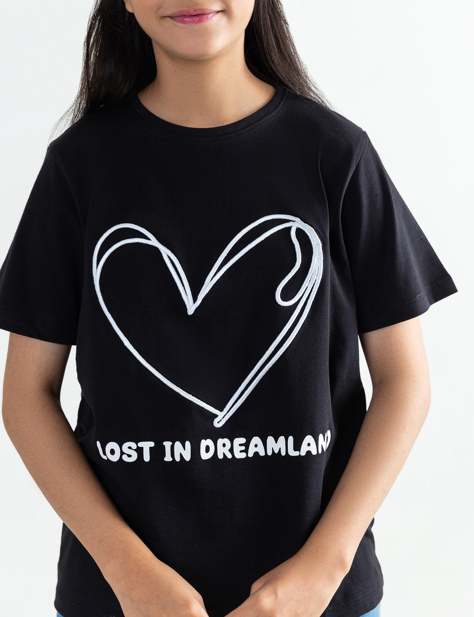 LOST IN DREAM LAND PRINTED T-SHIRT